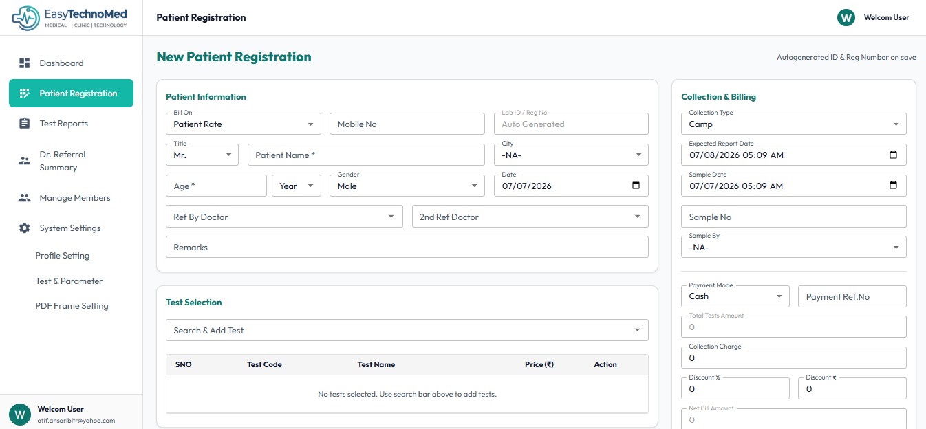 Seamless Patient Registration